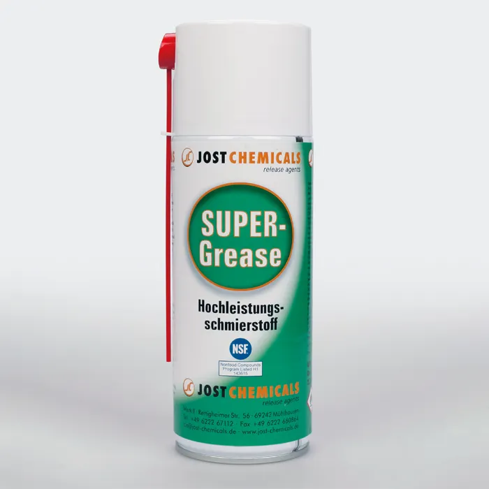 SUPER GREASE H1 bezbarwny smar w sprayu z PTFE (teflon), norma NSF-H1