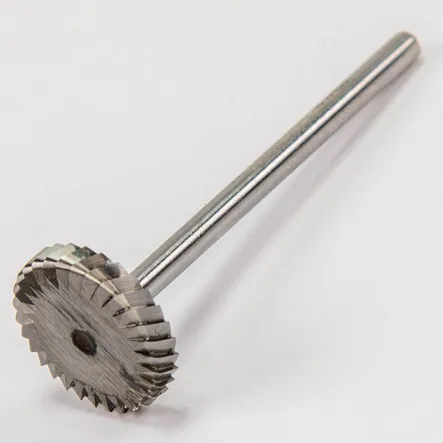 Frez obrotowy z węglika spiekanego, cylindryczny, Ø 16 x 2 mm, trzpień Ø 3 mm, drobnoziarnisty