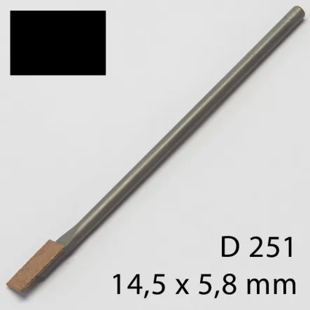 Specjalny pilnik z spieku diamentowego, prostokąt 14,5 x 5,8 mm